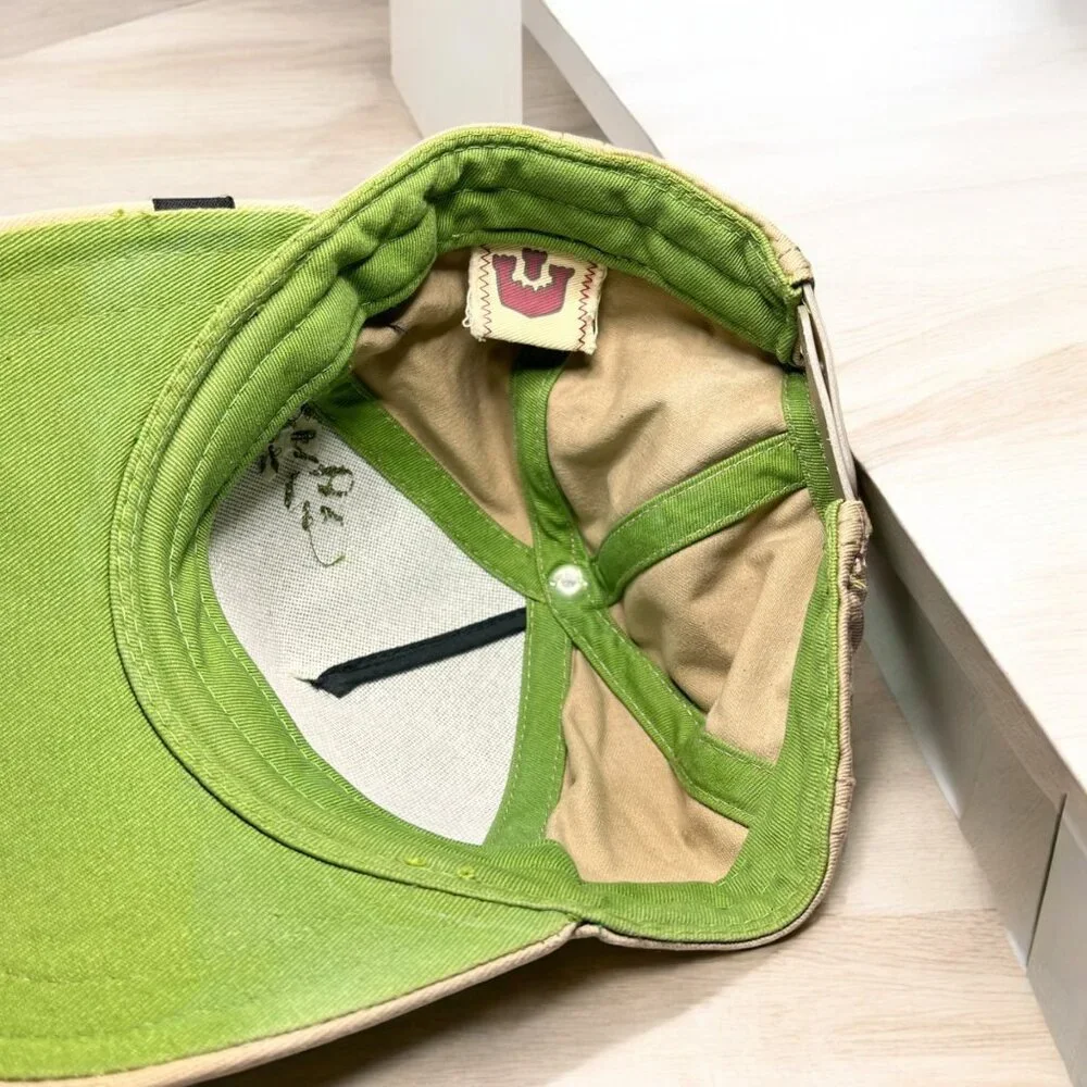 Goorin Bros Kids Green‎ & Tan Baseball Cap With Equestrian Print Adjustable